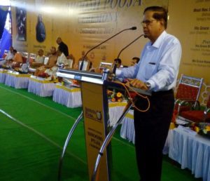 Speech from Dr. V. Ravichandran at Bhoomi Puja celebration